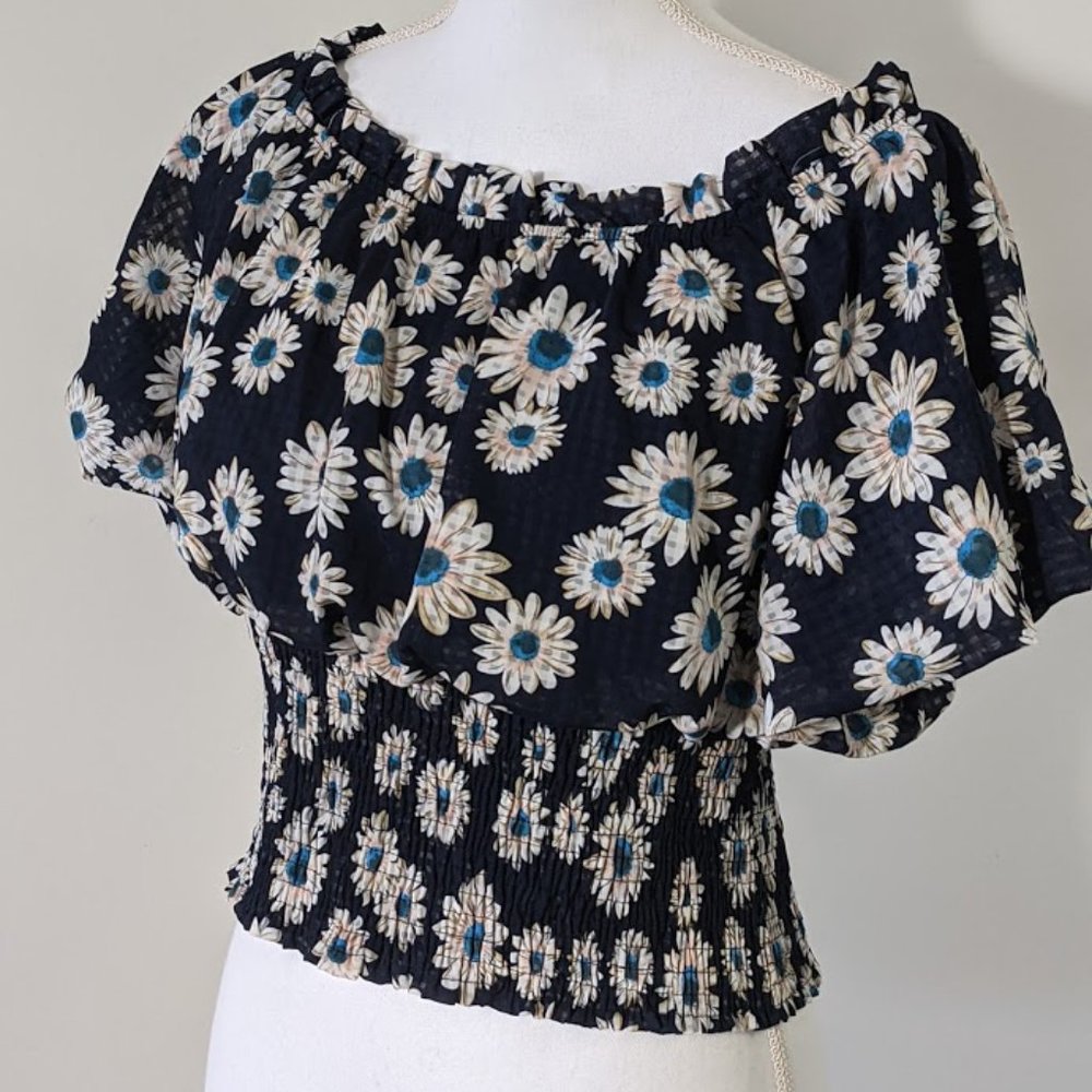 SWEET Floral Crop Top, Size M